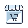 Odoo eCommerce store customization icon representing online business solutions
