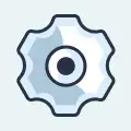 Settings gear icon for configuration and system management options