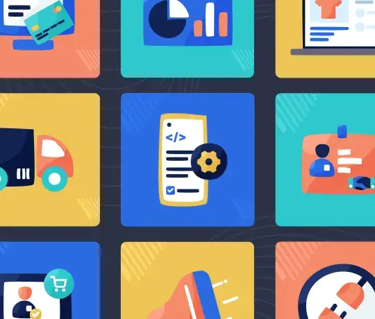 Odoo custom module development illustration representing feature extension and ERP customization