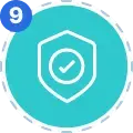 Odoo SaaS security shield icon symbolizing data protection and compliance