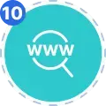 Odoo SaaS web access icon representing domain mapping and online availability