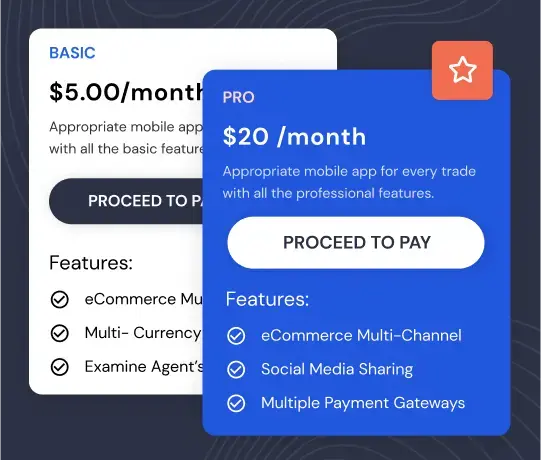 Odoo subscription pricing plans with monthly billing and payment gateway support
