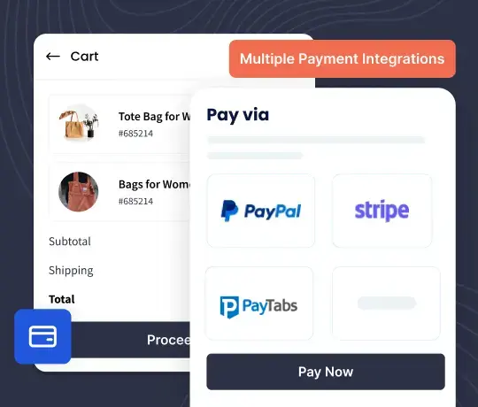 Odoo multiple payment gateway integration screen with PayPal and Stripe