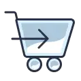 Odoo eCommerce checkout cart icon illustrating online purchase flow