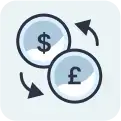 Odoo multi-currency payment exchange icon supporting global transactions