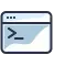 Code window icon symbolizing custom Odoo development and module coding services