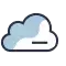 Cloud icon representing Odoo cloud deployment, hosting, and SaaS support