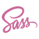 Sass CSS preprocessor logo for advanced stylesheet development