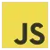 JavaScript programming language logo for interactive web development