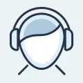 Customer support headset icon for Shopify shipping support and maintenance