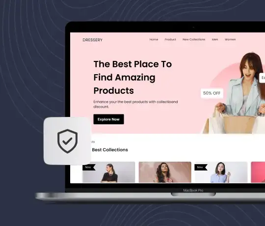 Secure ecommerce platform with trusted payment processing and data protection features