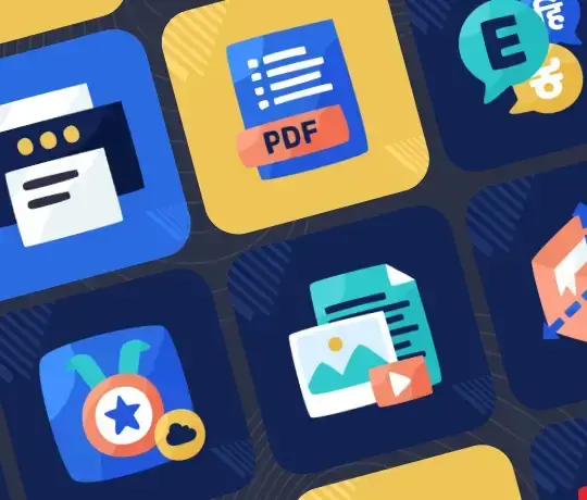 Odoo modules and integrations including PDF generation, media management, and ecommerce tools