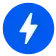 Lightning bolt icon for fast performance or power