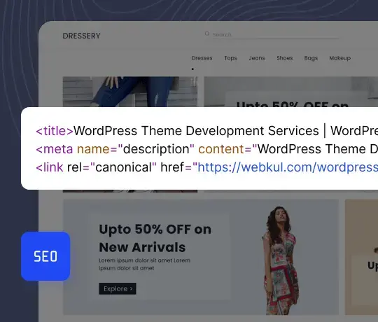 SEO meta title and description optimization preview for website