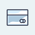 Secure payment gateway integration credit card icon