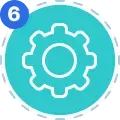 Step 6 deployment and maintenance configuration icon