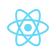 React JavaScript library logo with atom symbol