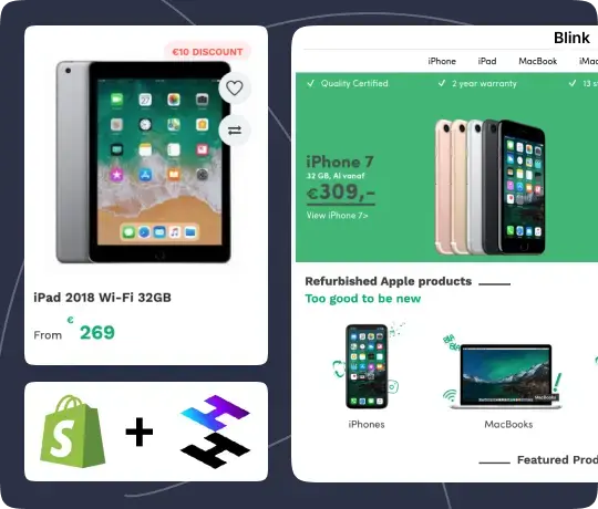 Shopify Hydrogen headless storefront product showcase