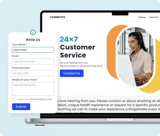 Shopify customer support and shipping assistance interface