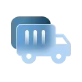 Shopify delivery truck icon representing shipping and logistics integration