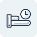 Fast deployment and quick turnaround time icon