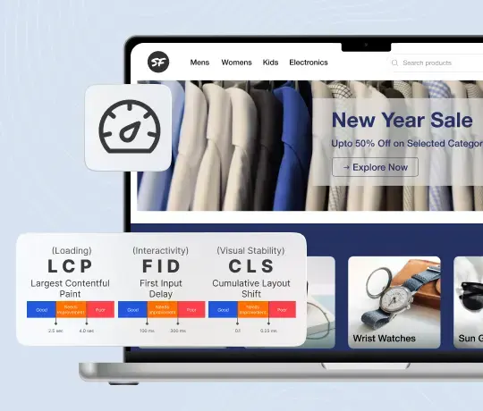 Laravel migration with enhanced performance and core web vitals