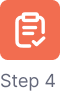 Step 4 document or invoice icon for data generation and reporting