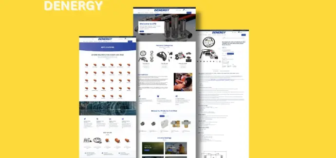 Industrial eCommerce website design project for energy and mechanical products