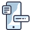 Mobile app chat and messaging feature icon