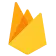 Firebase logo for mobile backend services