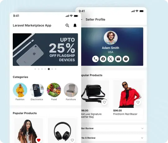 Laravel migration for mobile marketplace applications