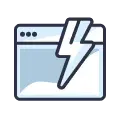 High performance web application speed optimization icon