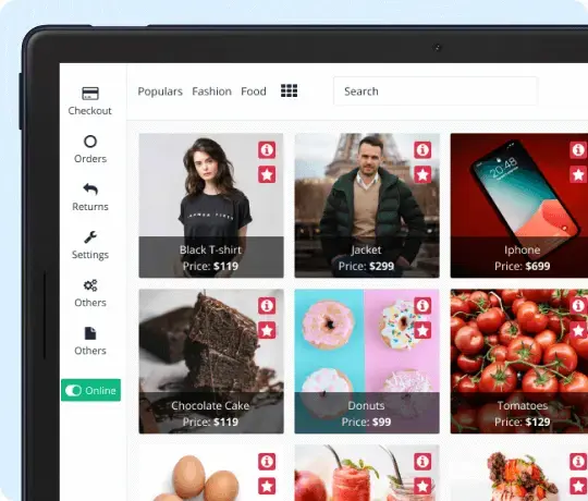 Laravel POS system product management dashboard