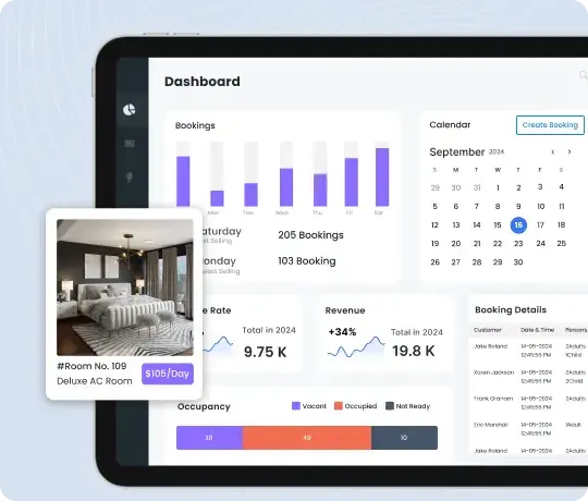 Laravel CRM booking management and calendar scheduling system