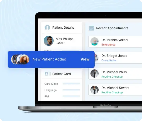 Laravel CRM patient management and healthcare appointment tracking