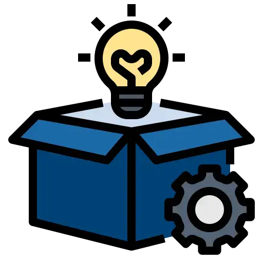 Innovation and solution development icon