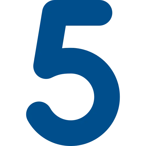 Step 5 process number icon