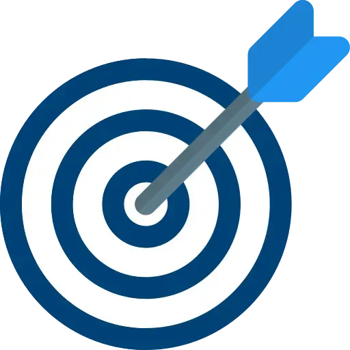 Target goal and achievement icon