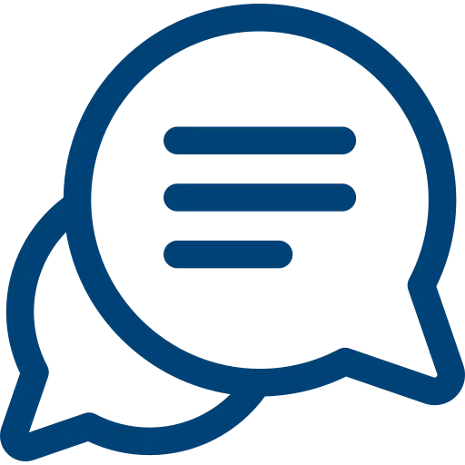 Business communication and discussion icon