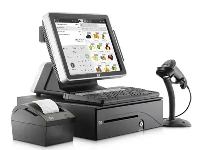Complete Odoo POS hardware setup with touchscreen, receipt printer, and barcode scanner