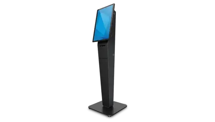 Self-service kiosk screen running Odoo POS for customer ordering
