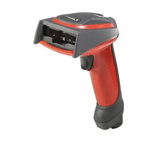 Handheld industrial barcode scanner used for inventory tracking in Odoo Inventory