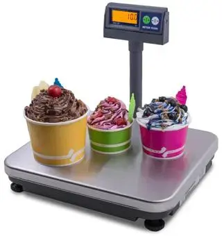 Digital weighing scale integrated with Odoo Inventory for weighted product management