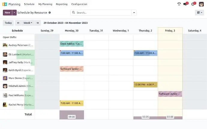 Project Integration with Planning App using Odoo