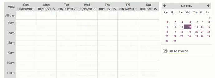 Odoo Appraisals calendar view used for scheduling appraisal meetings and review timelines