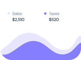 Sales and Taxes Analytics Card UI Component